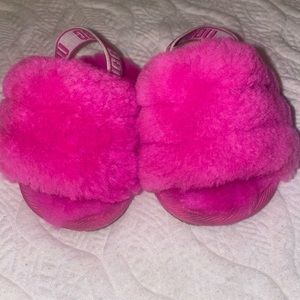 Baby Ugg Fur slides